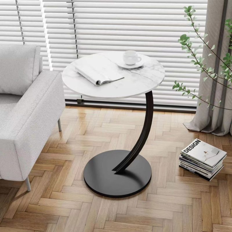 Round Living Room Movable Coffee Table - Image 9