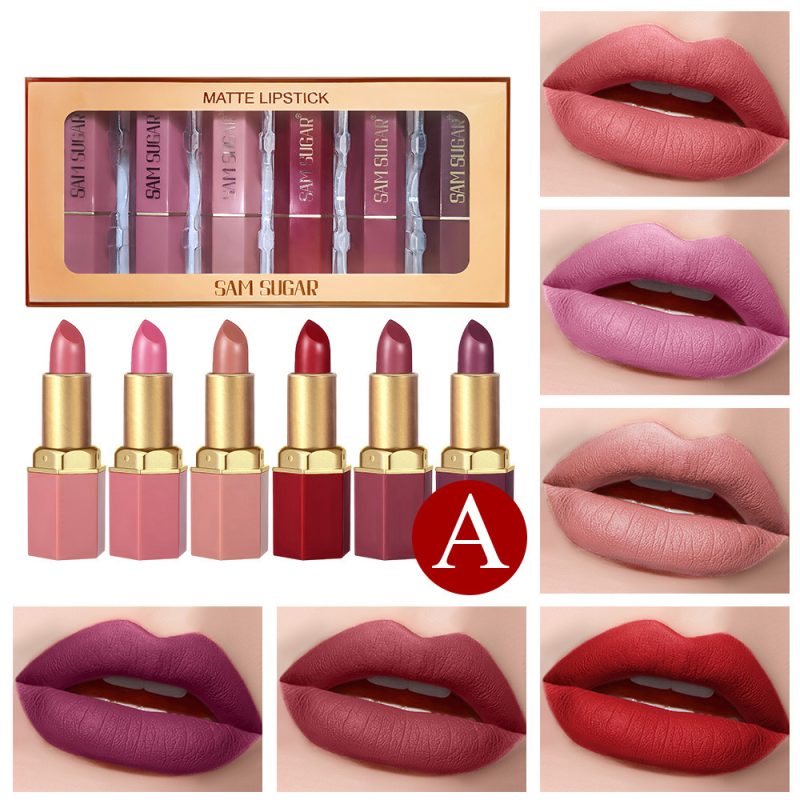 6-piece Pearl Velvet Lipstick Set - Image 7