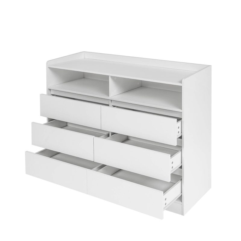LED Lights Modern Dresser With 6 Drawers - Image 8