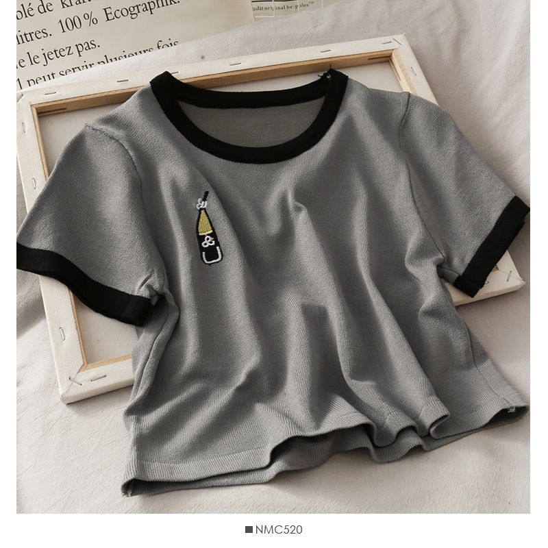Women's Short-sleeved Round Neck Top