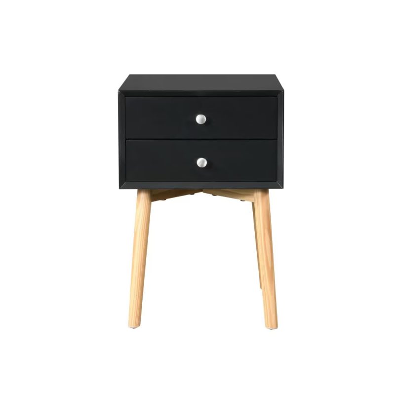 Mid-Century Modern Storage Cabinet Table With 2 Drawers - Image 7