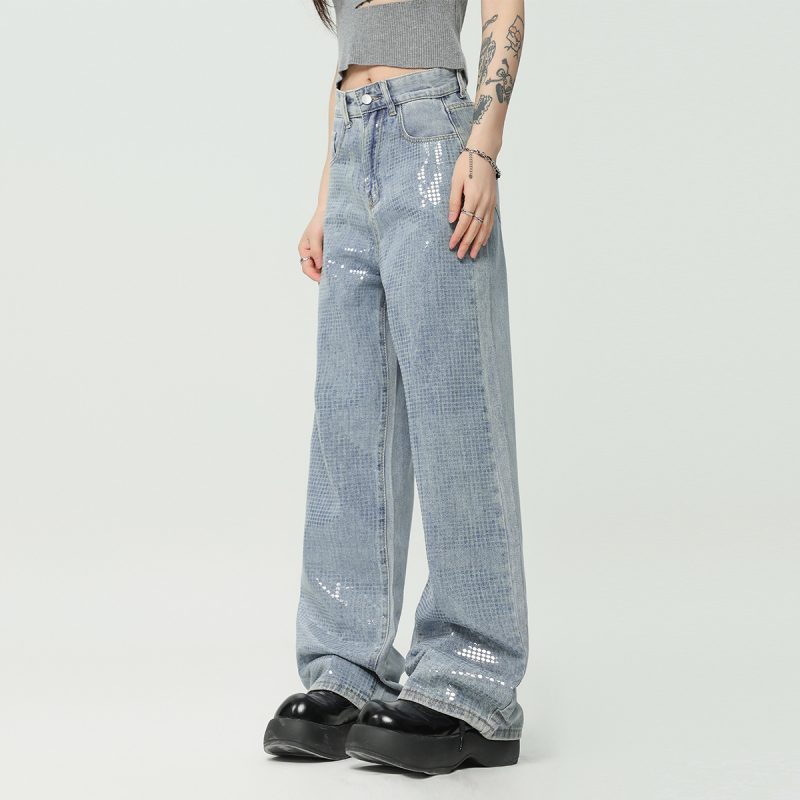 Fashion Retro Washed Jeans Men