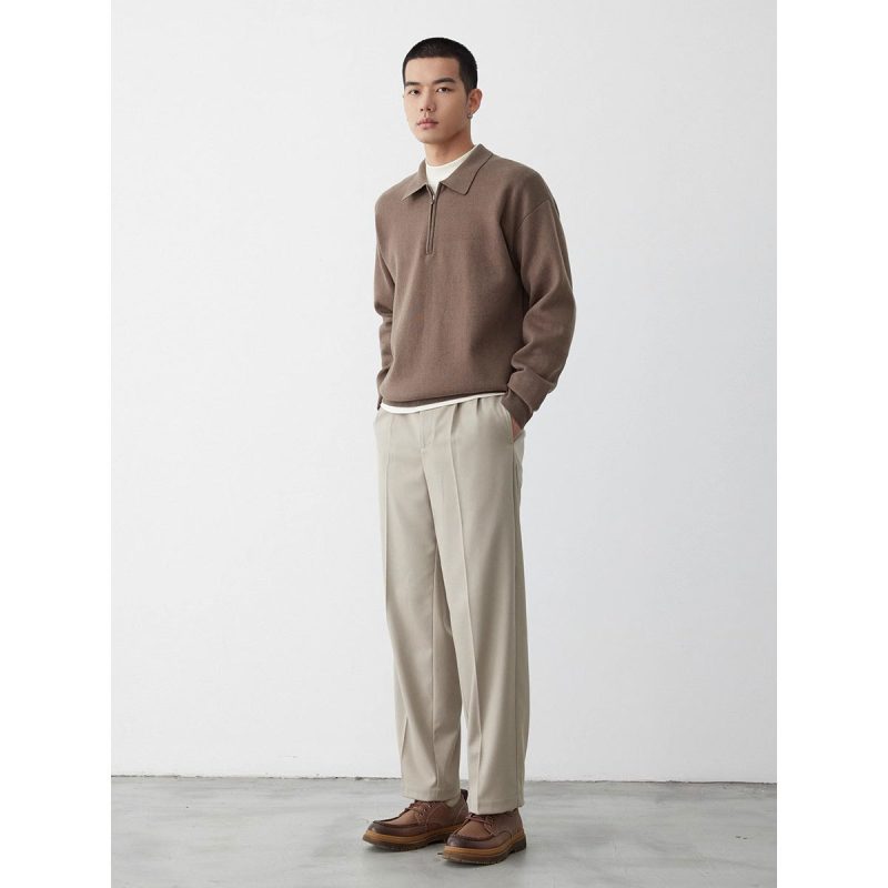 Casual Polo Collar Knitwear Sweater For Men - Image 3