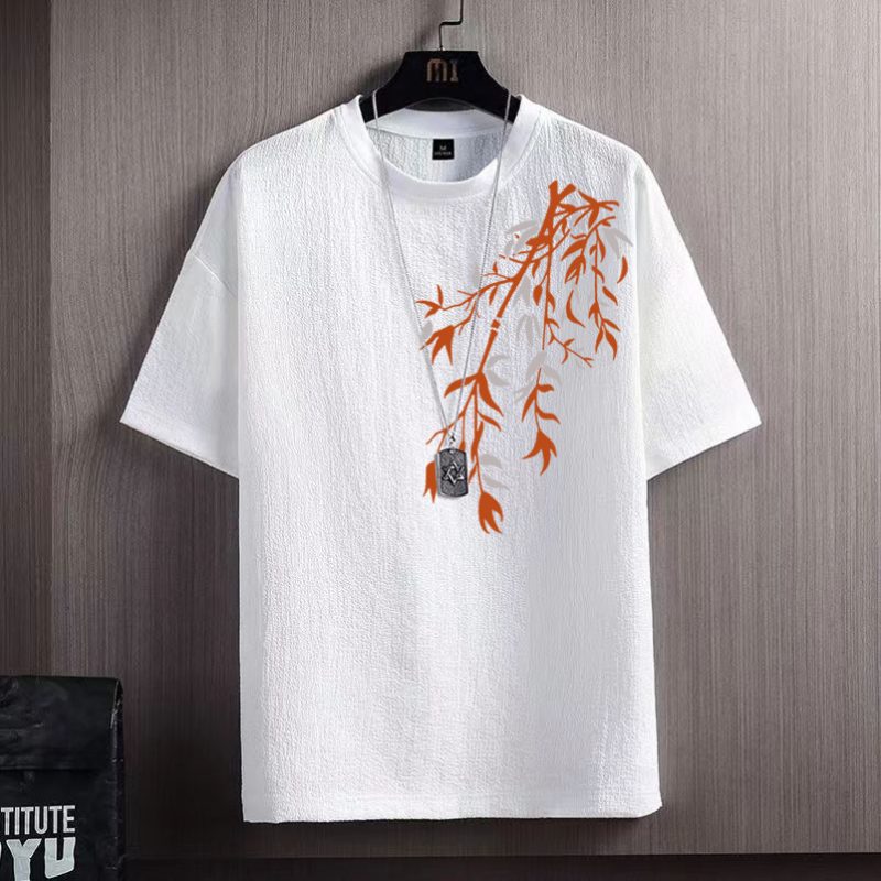 Ice Silk Short Sleeve T-shirt Men - Image 6