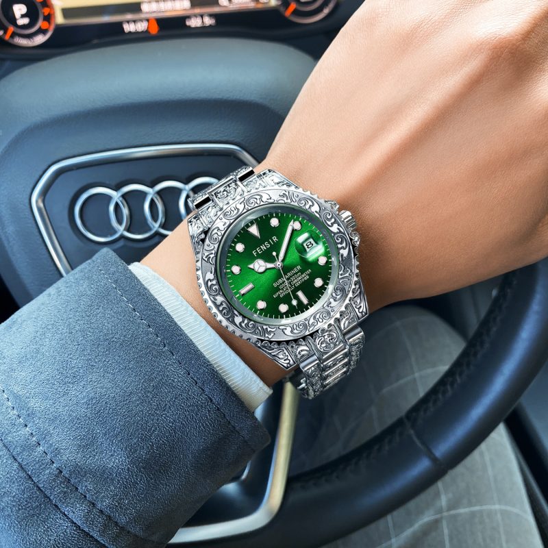 Waterproof Simple Men's Golden Watch - Image 7