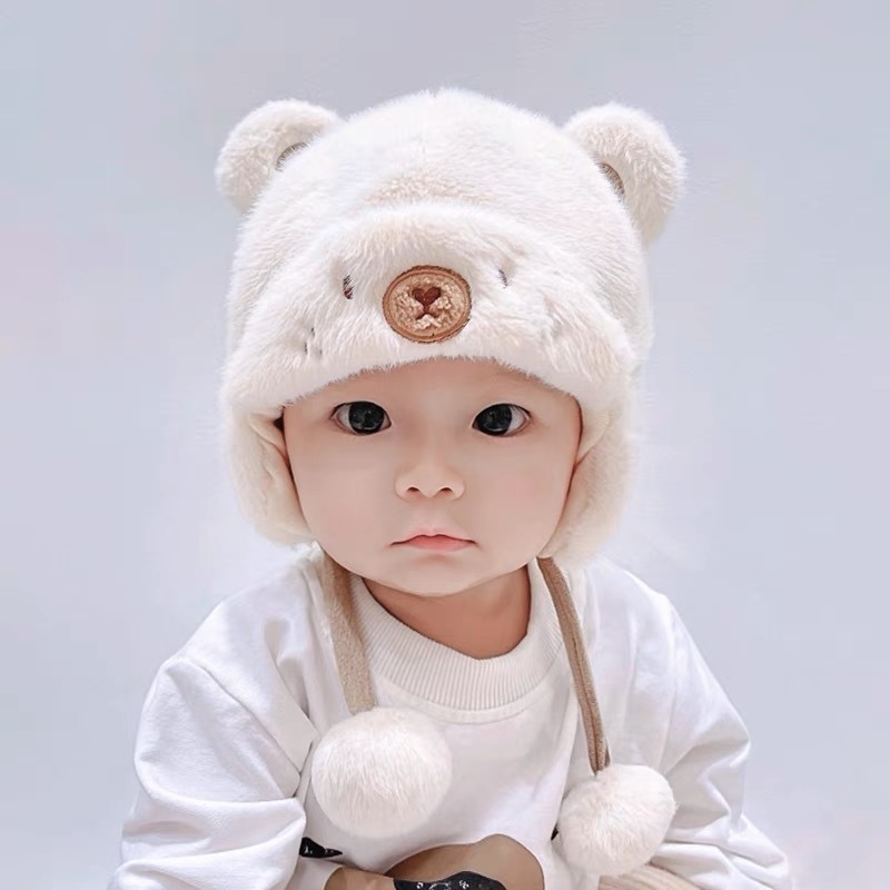 Baby Cute Plush Warm Earflaps Cap