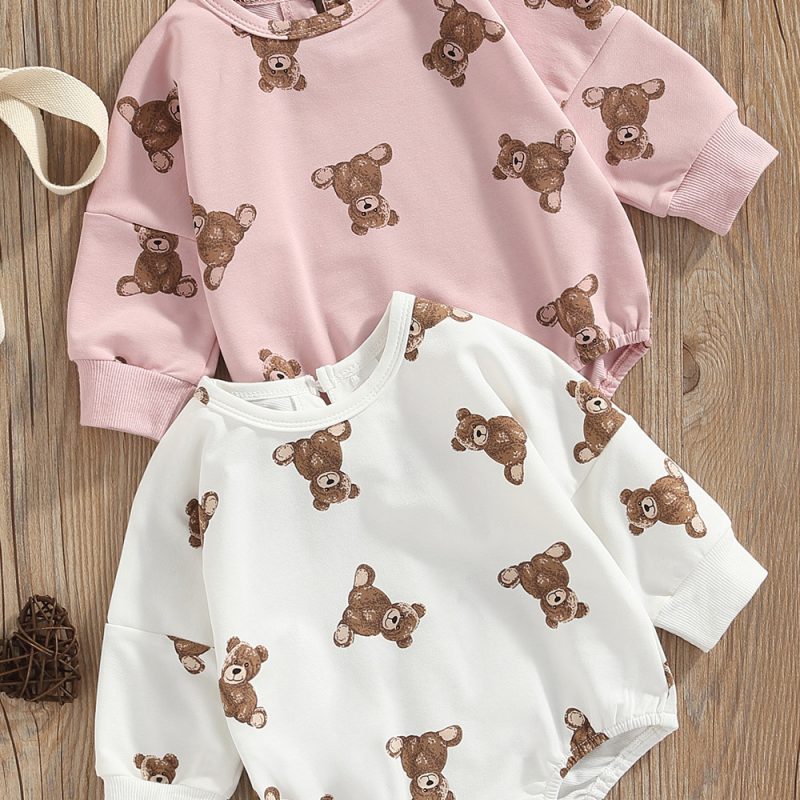 One-piece Teddy Bear Girl's Fashionable Suit - Image 4