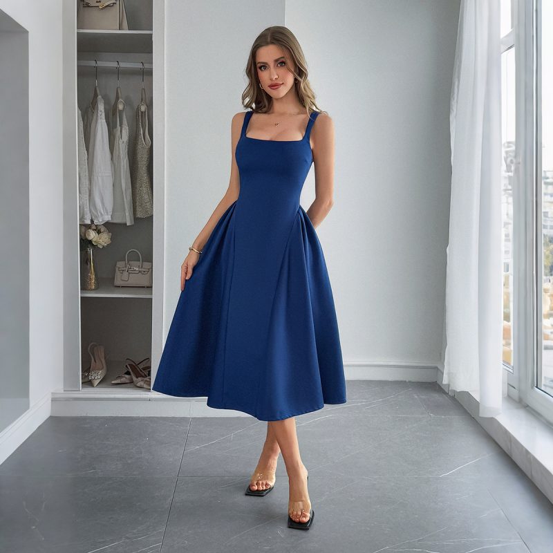 Simple Camisole A Line Leisure Dress