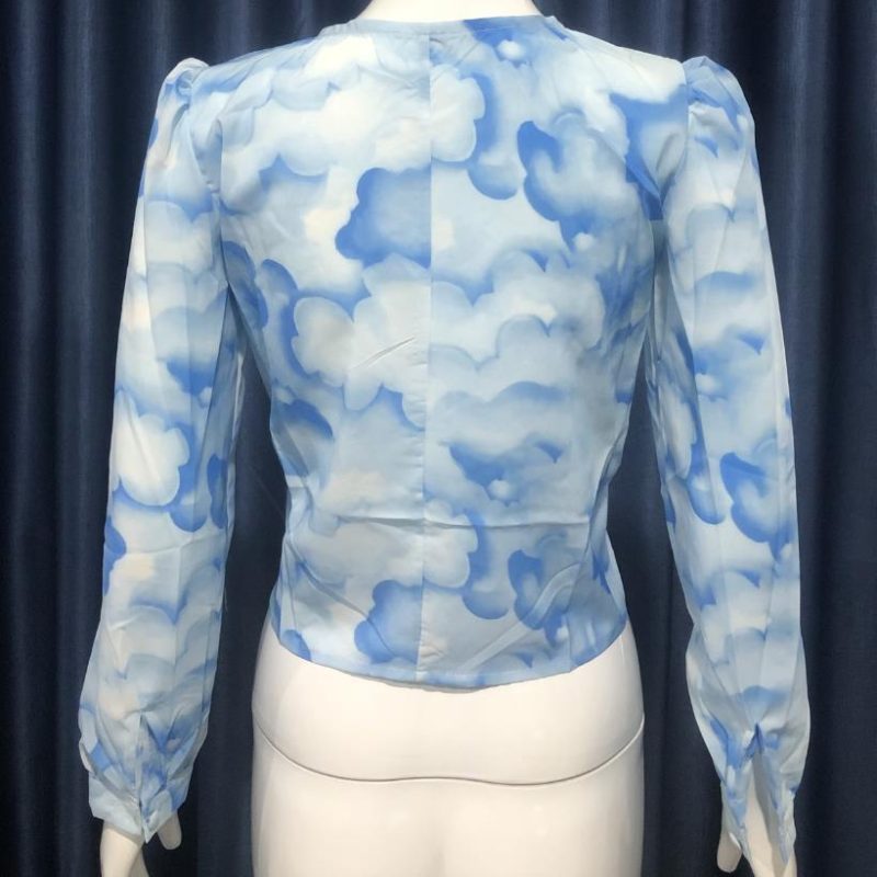 Women's Loose Chiffon Summer Blouse Shirt - Image 5