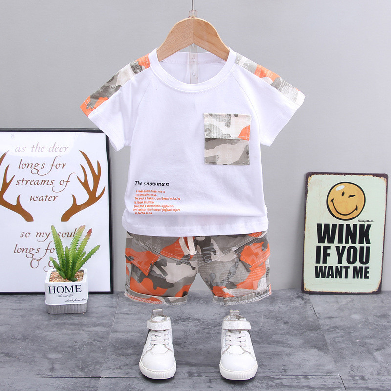 Boys' Casual Children's Short-sleeved Shorts
