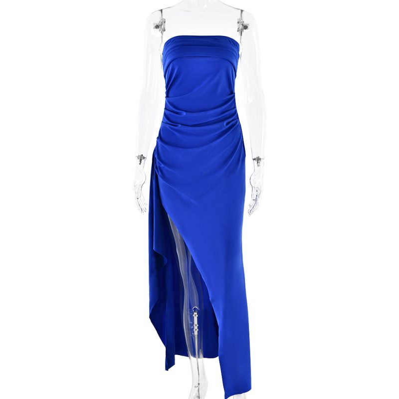 Backless Neck Strapless Evening Long Gown Dress - Image 8
