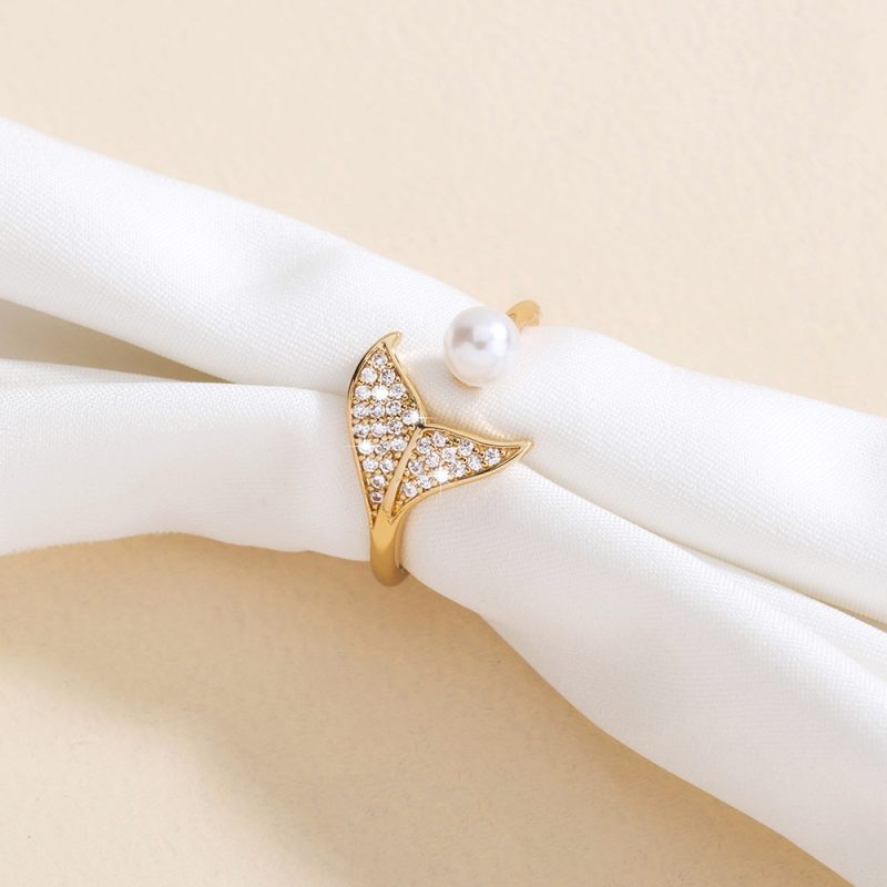 Micro Inlaid Mermaid Tail Ring - Image 5