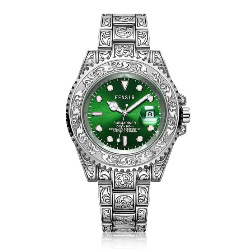Waterproof Simple Men's Golden Watch - Image 8