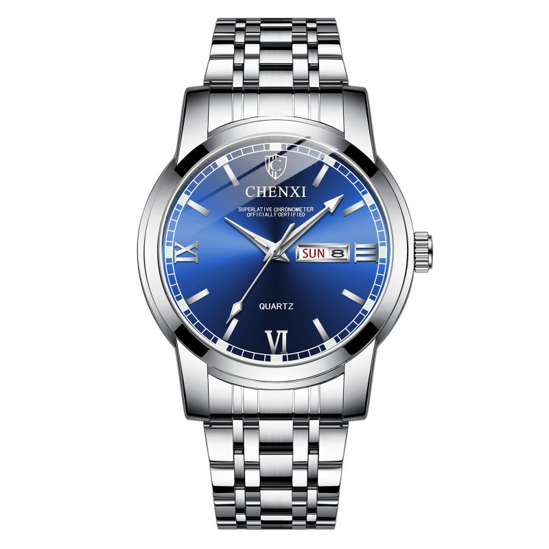 Double Calendar Luminous Waterproof Positive Watch - Image 5