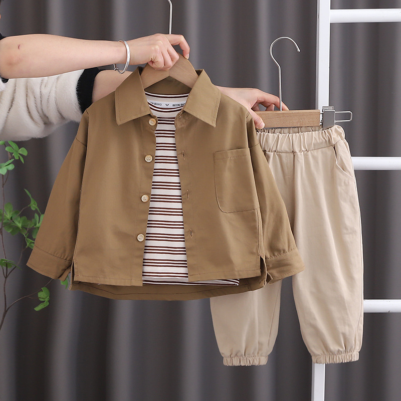 Baby Child Long Sleeve Three-piece Suit