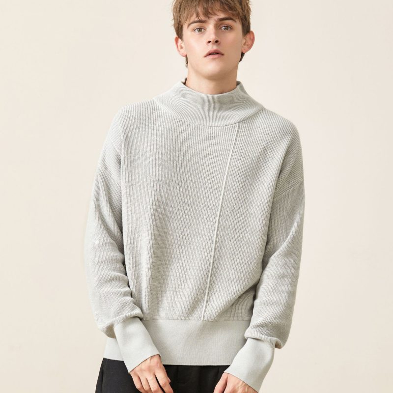 Loose Turtleneck Long Sleeve Knitted Sweater - Image 8