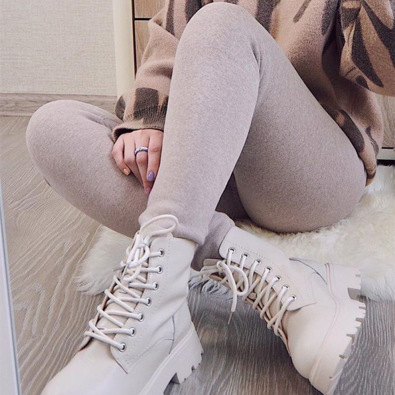 Women High Waist Velvet Thick Warm Leggings