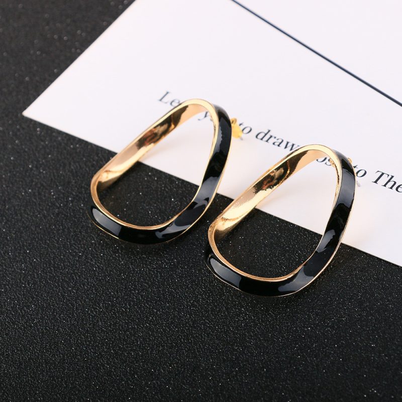 Alloy Dripping Stud Earrings - Image 5