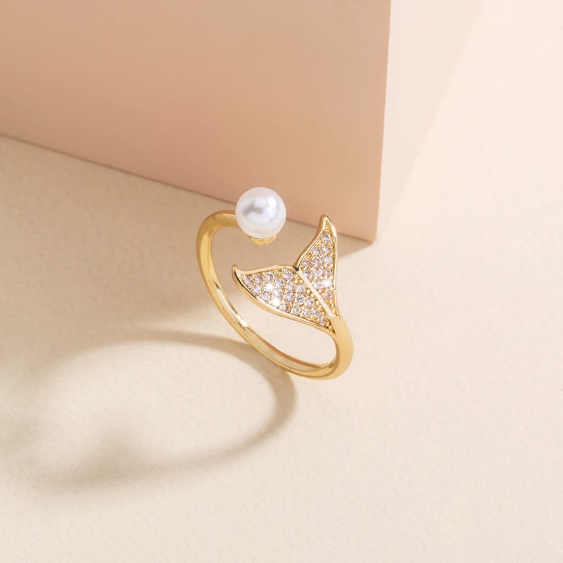 Micro Inlaid Mermaid Tail Ring