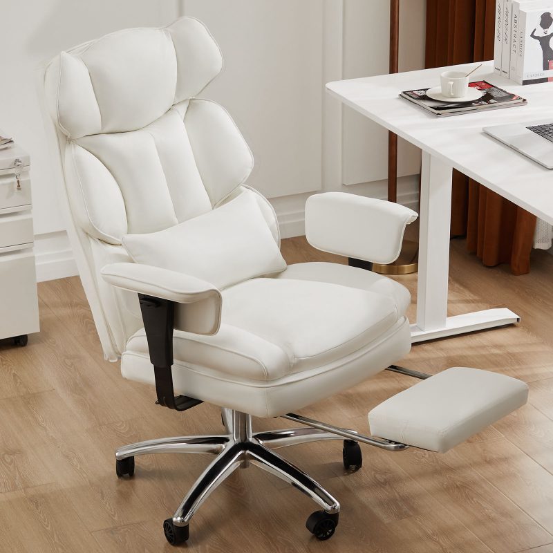 Ergonomic Pure Leather Desk Chair - Image 2