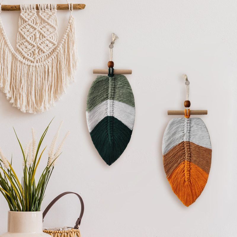 Bohemian Woven Leaf Wall-mounted Ornaments