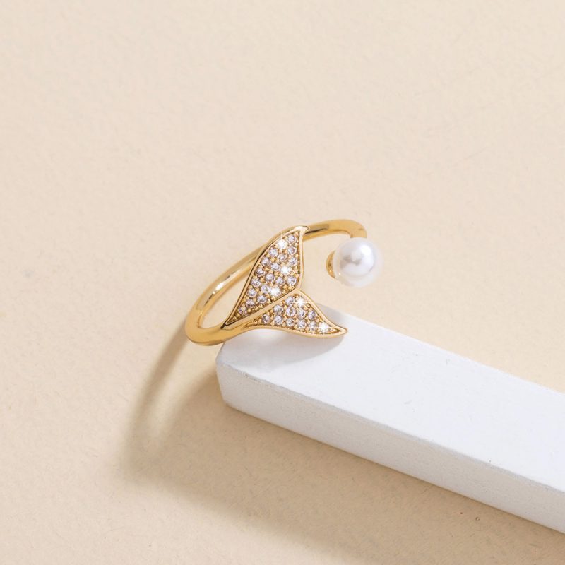 Micro Inlaid Mermaid Tail Ring - Image 3