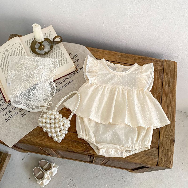 Solid Color Triangle Rompers Princess Dress