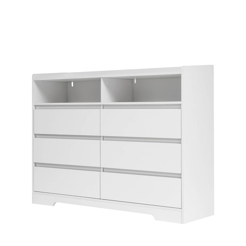 LED Lights Modern Dresser With 6 Drawers - Image 9