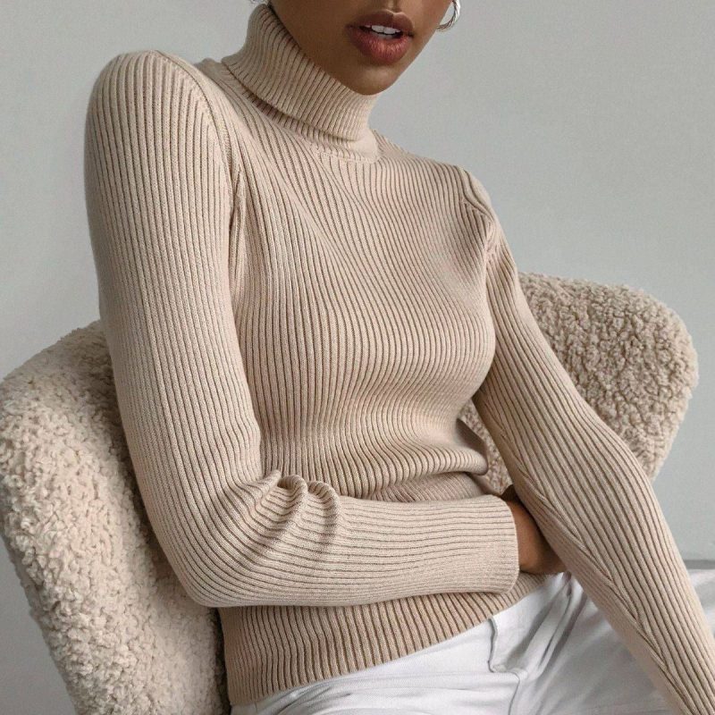 Women's Turtleneck Pullover Knitwear