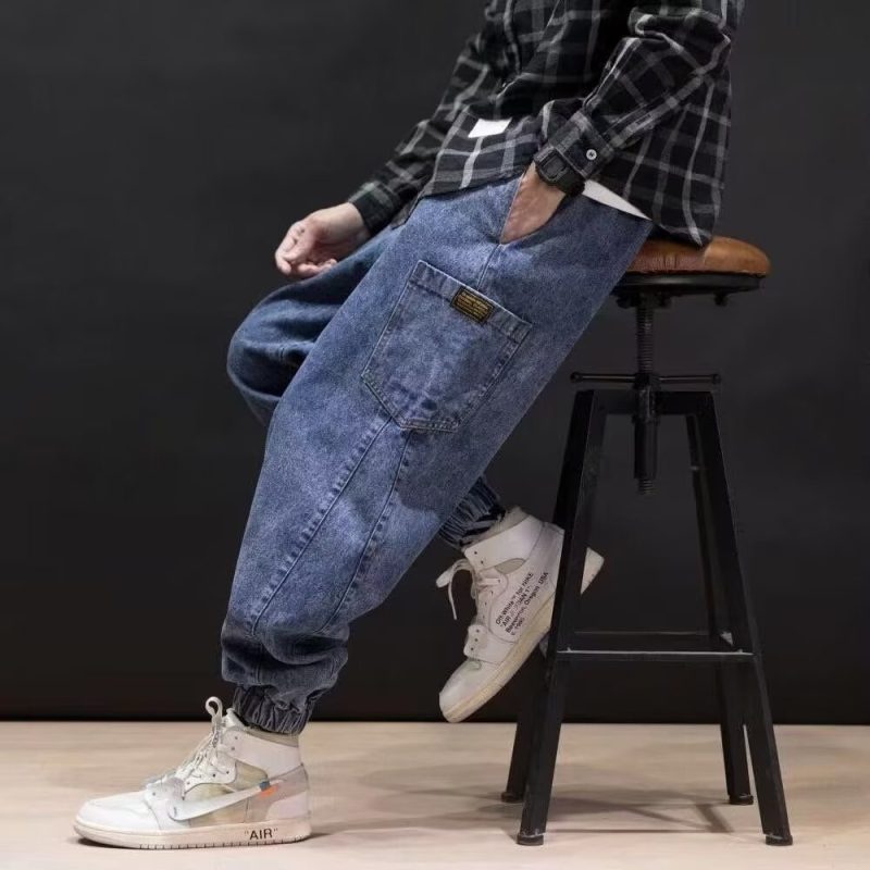 Vintage Washed Cargo Baggy Pants - Image 2