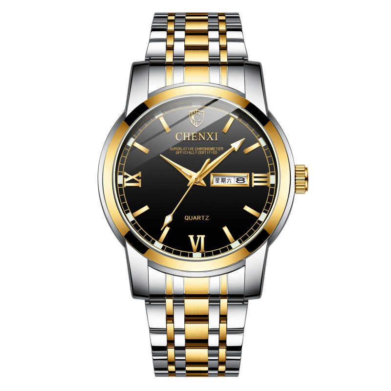 Double Calendar Luminous Waterproof Positive Watch - Image 2