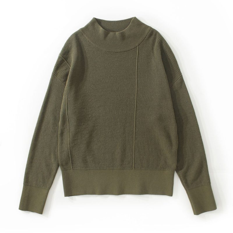Loose Turtleneck Long Sleeve Knitted Sweater - Image 6