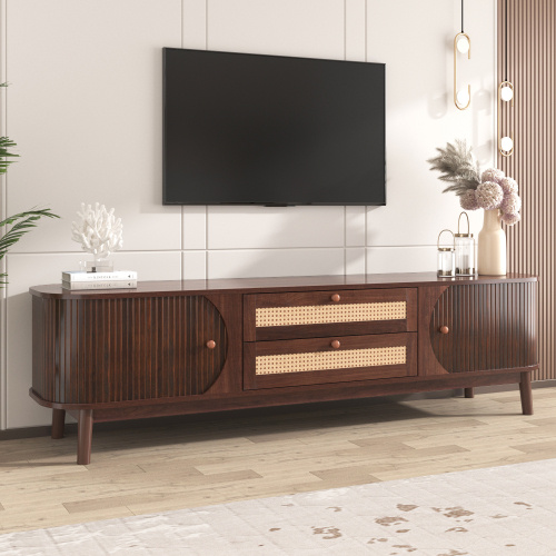 Solid Wood Legs TV Cabinet For Living Room