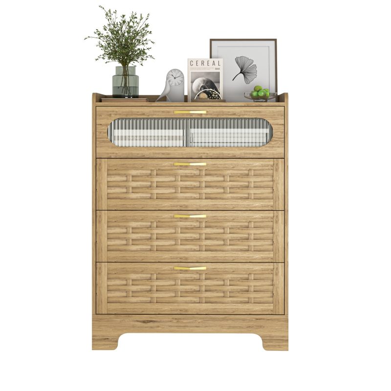 Modern Large Double Dresser With Wide 4 Drawers - Image 3