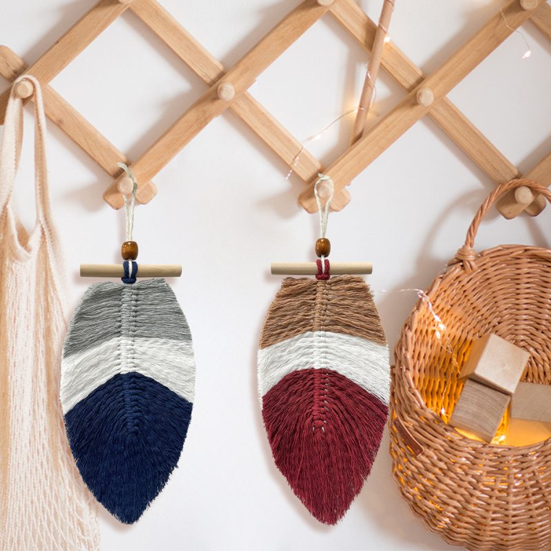 Bohemian Woven Leaf Wall-mounted Ornaments - Image 4