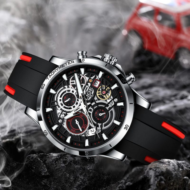 Multifunctional Skeleton Quartz Design Watch - Image 3