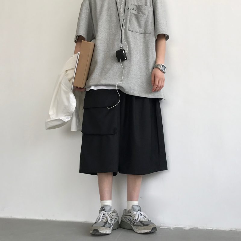 Simple Retro Loose Breathabe Shorts