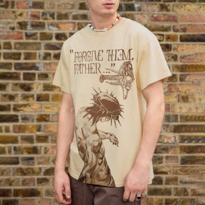 Forgave Them Father Printed T-shirt Men - Image 2