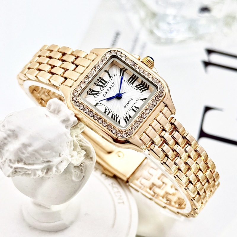 Women's Diamond-embedded Watch