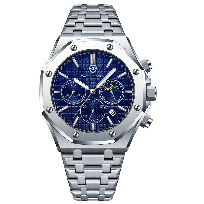 Waterproof High-Grade Moon Phase Men's Watch - Image 5