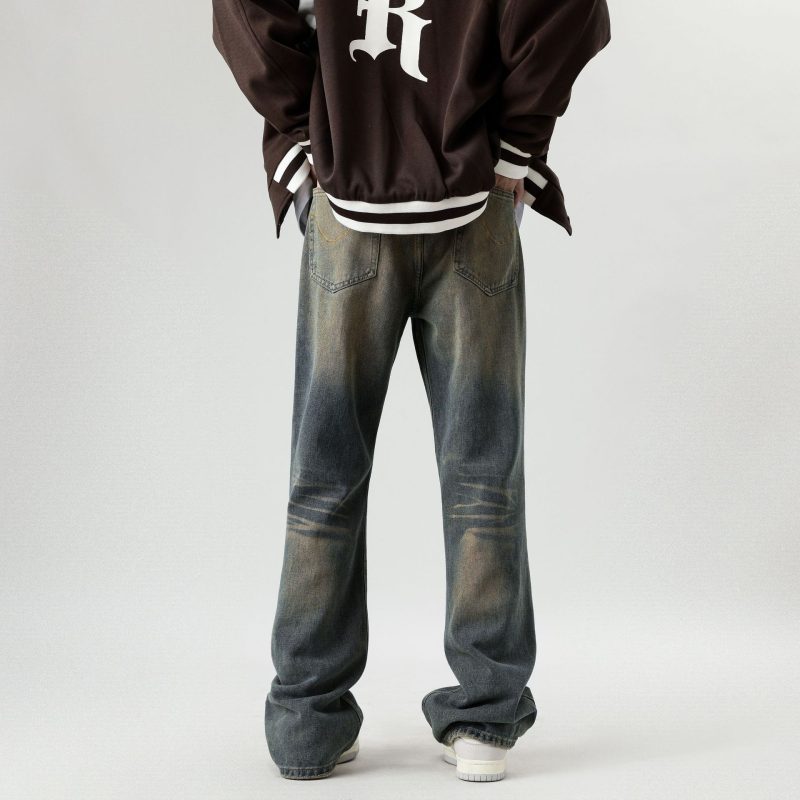 Retro Distressed Skinny Jeans For Men - Image 2