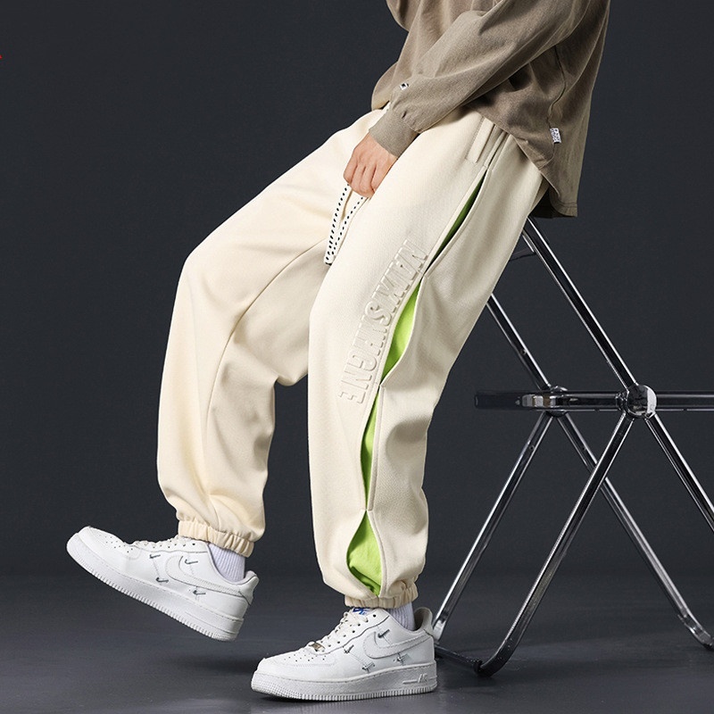 Men Hip Hop Printing Ankle Banded Pants