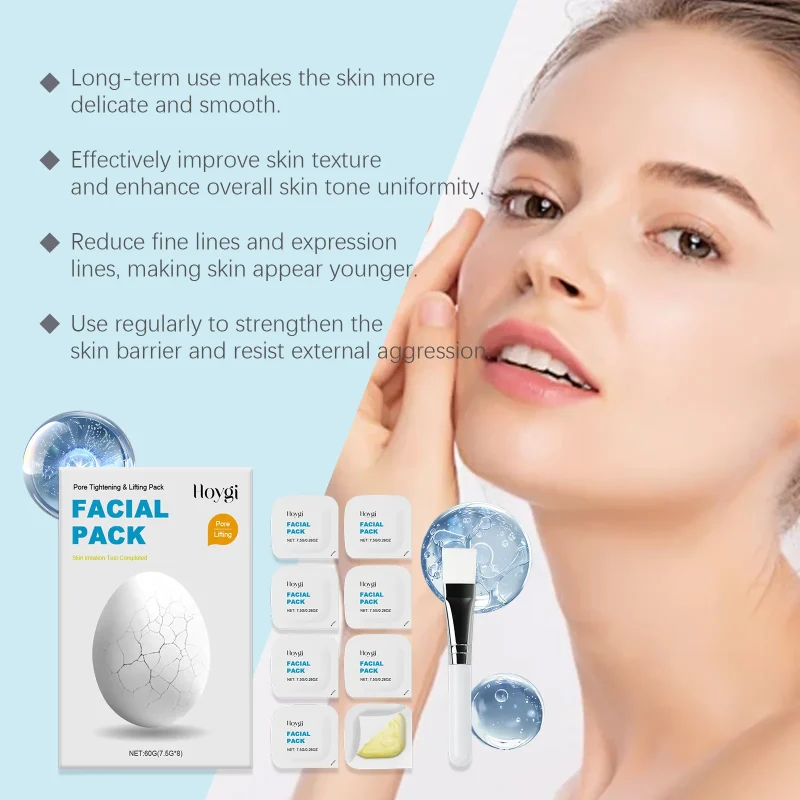 Pore Tightening Moisturizing Facial Mask With Brush