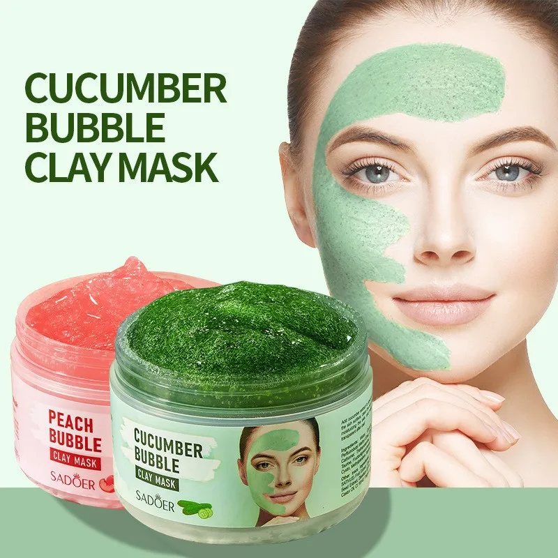 100g Peach Deep Cleansing Bubble Clay Mask