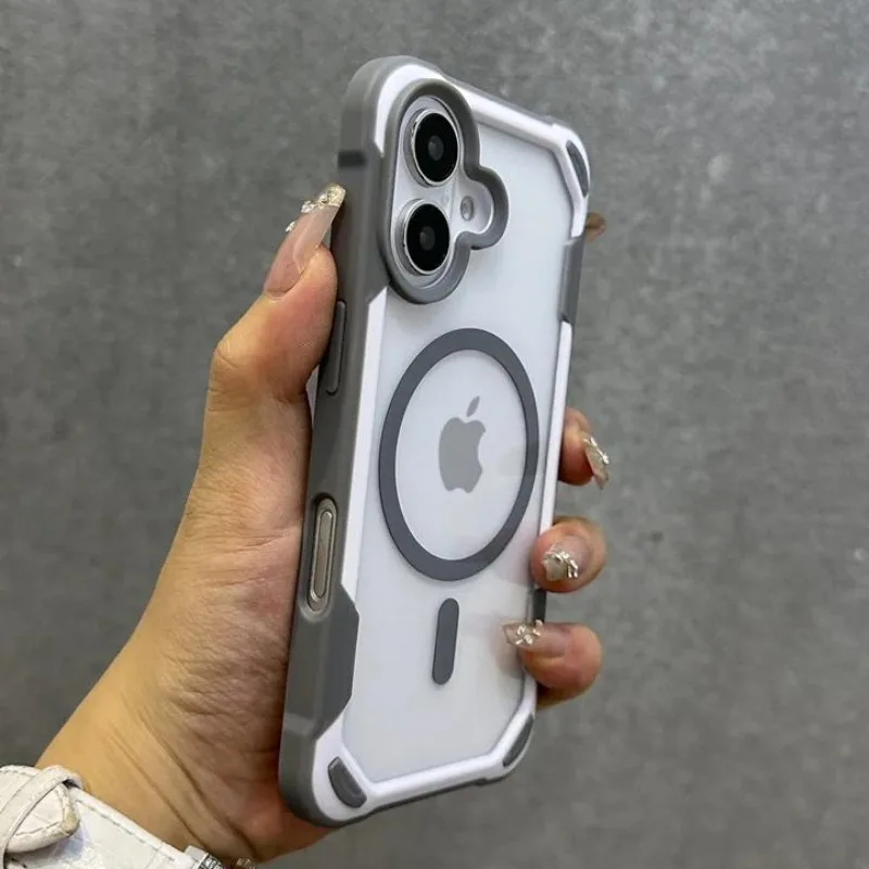 Shockproof Bumper Hit Magnetic Wireless Charge Case