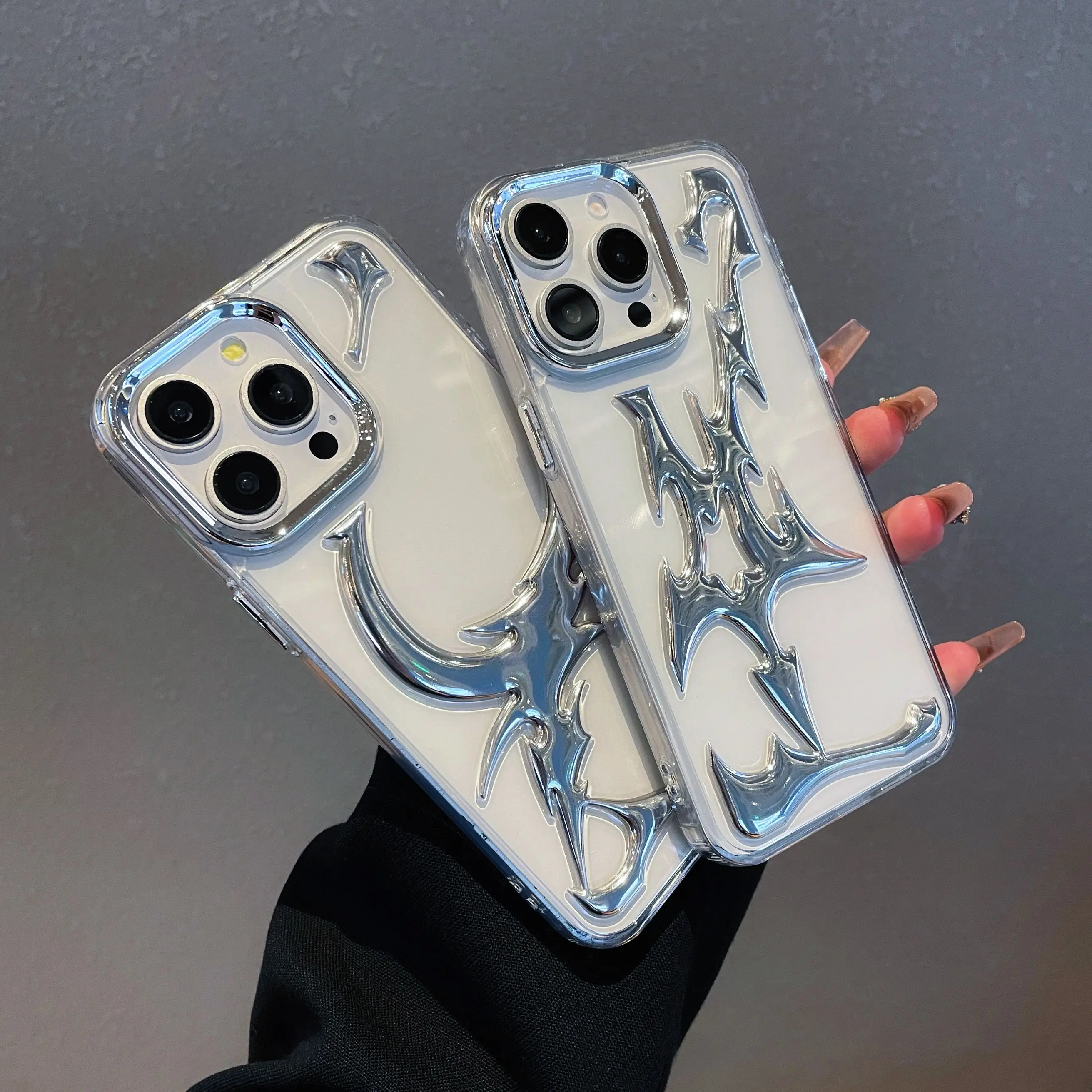 3D Shockproof Moon Pattern Phone Case