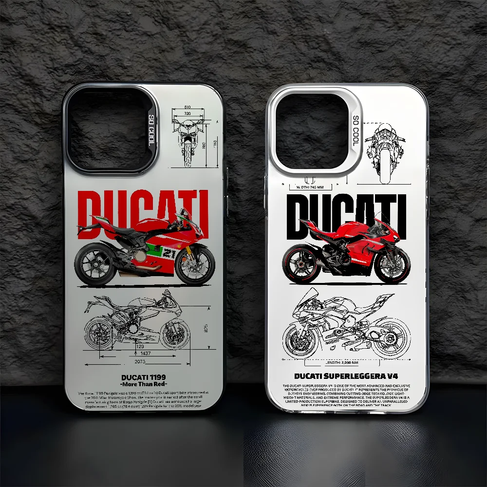 Moto-Ducati Matte Laser Phone Case For IPhone