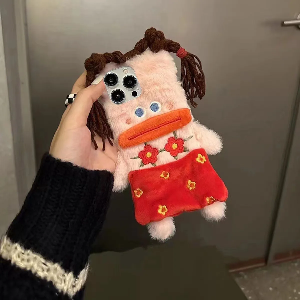 Plush Funny Sausage Mouth Phone Cases for IPhone - Image 3