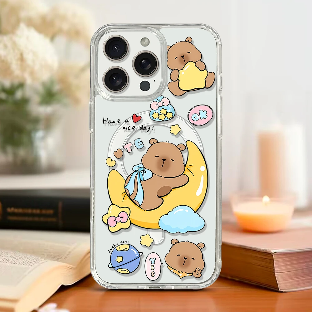 Cute Capybara Magnetic Phone Case - Image 3