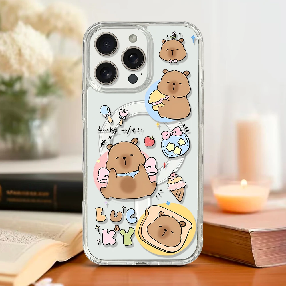 Cute Capybara Magnetic Phone Case - Image 5
